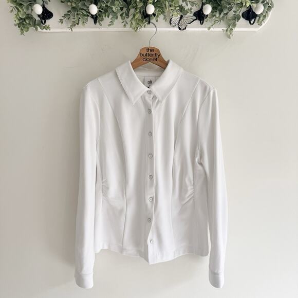 Cabi Women’s Perfect Top White Button Down Shirt Worn Once Size Medium spring 25 - Picture 1 of 4